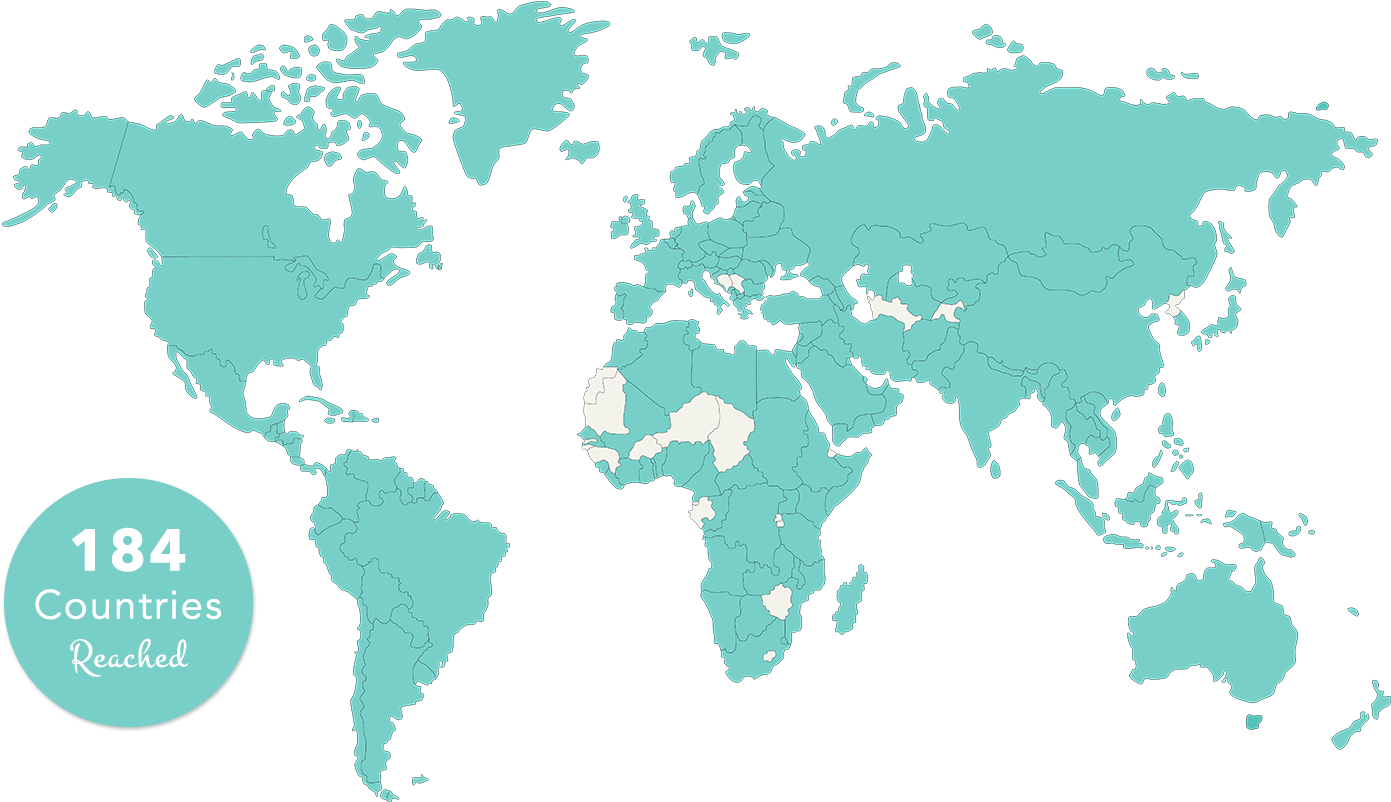 We're Dedicated To Boosting The Emotional Intelligence - Free Printable Black And White World Map (1500x850), Png Download
