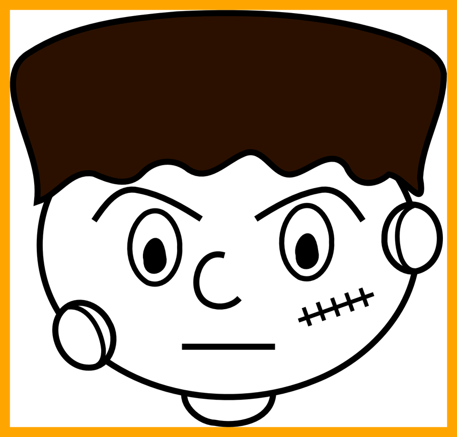 Frankenstein Clipart Frankenstein Wife - Frankenstein Clipart Black And White (908x868), Png Download