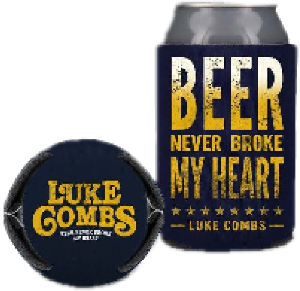 Luke Combs Navy Beer Can Coolie - Energy Shot (800x800), Png Download