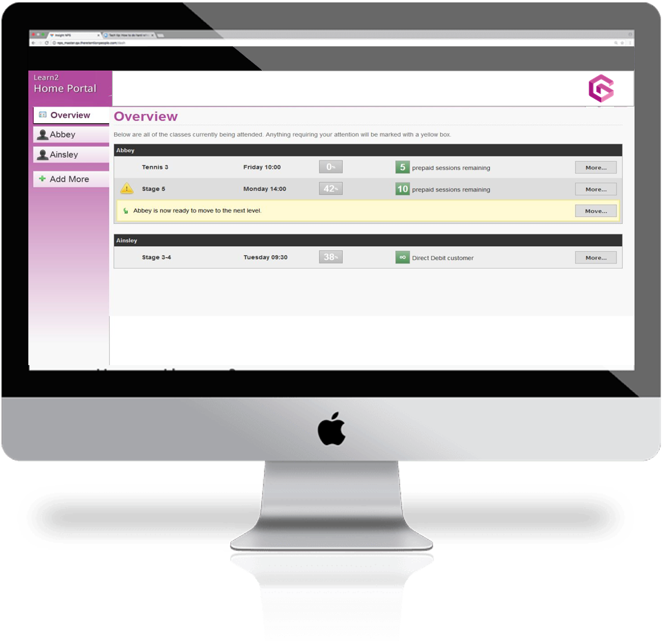 Learn2 Home Portal Enroll Home Screen - Computer Monitor (1063x958), Png Download