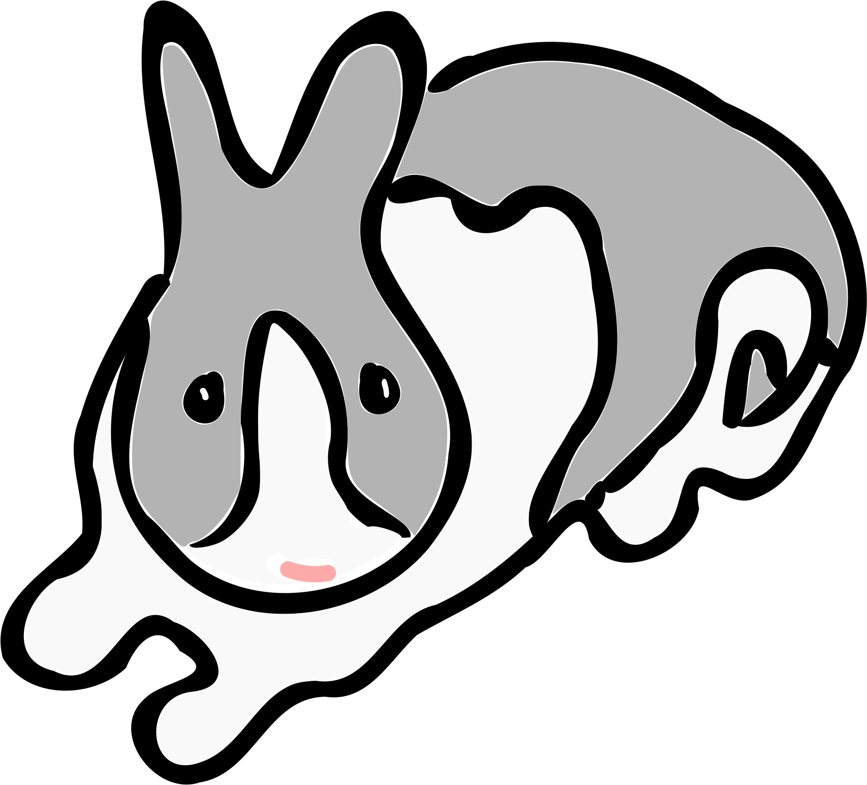 This Free Icons Png Design Of Rabbit Is Sitting At (2400x1872), Png Download