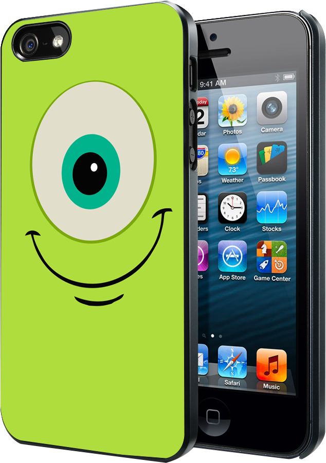 Disney Mike Wazowski Monster Inc Iphone 4 4s 5 5s 5c - Pokemon Eevee Iphone Cases (874x1124), Png Download