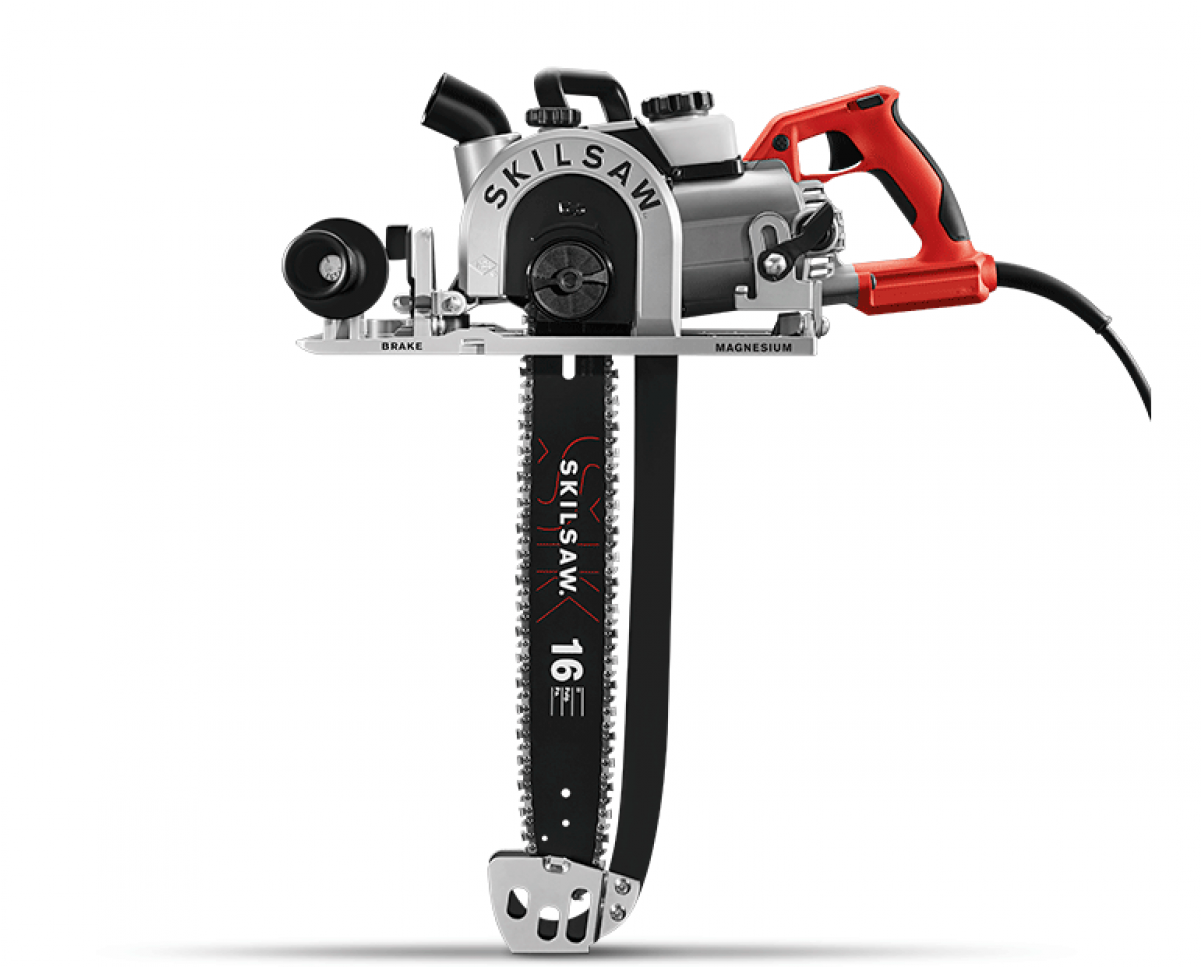 Skilsaw Spt55-11 Worm Drive Carpentry 16" Chainsaw - Skilsaw Worm Drive Chainsaw (1200x1200), Png Download