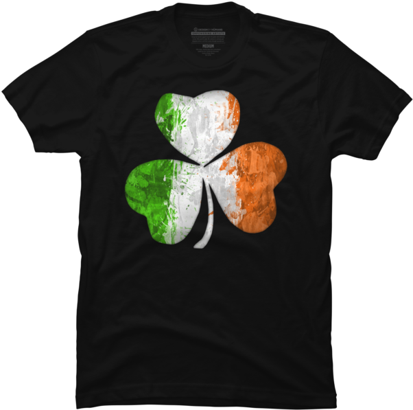 Irish Flag Shamrock Grunge - Gogeta Blue Shirt (650x650), Png Download