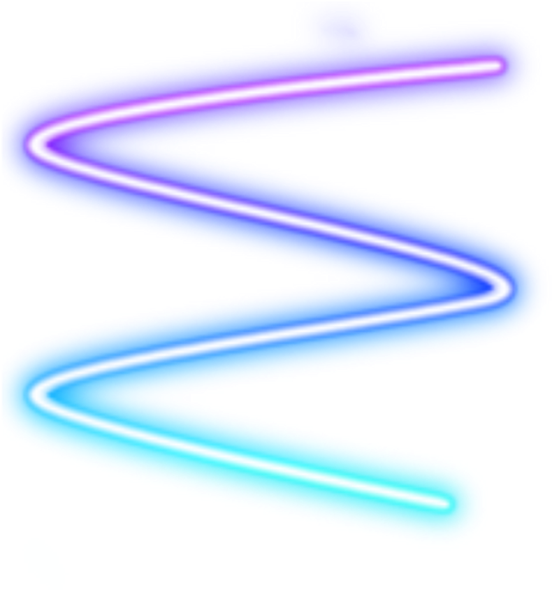 #spiral #blue #purple #neon #glow #neonlight #freetoedit - Lineas De Neon Png (1024x1024), Png Download