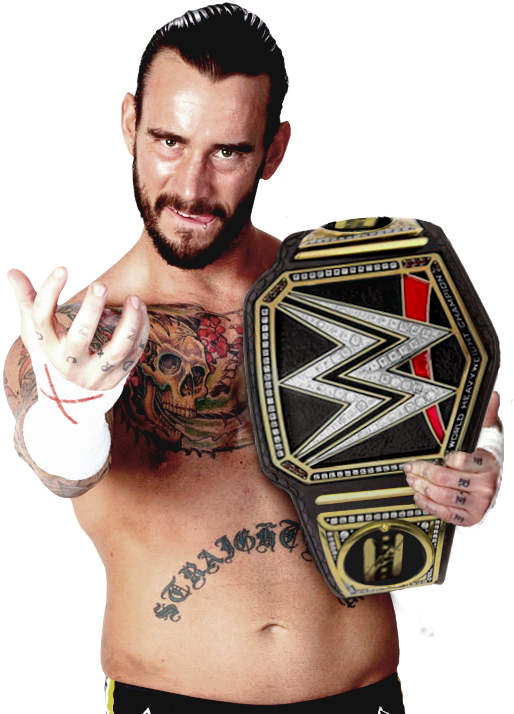 Cm Punk Wwe World Heavyweight Champion - Cm Punk Wwe World Heavyweight Championship (530x728), Png Download