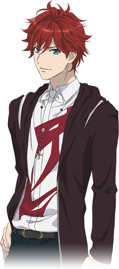 Lindo Tachibana- Dance With Devils Red Hair Anime Guy, - Cartoon (621x930), Png Download