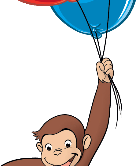 Curious George Book Svg Stock Techflourish Collections - Globos De Jorge El Curioso (578x544), Png Download