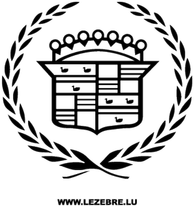 Cadillac Logo 2 - Cadillac Emblem Line Drawing (800x800), Png Download