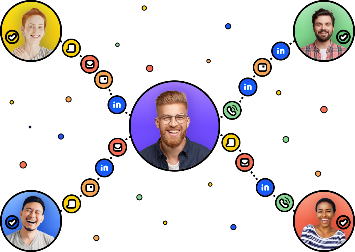 Linkedin Automation For Social Selling Cadences - Circle (1212x862), Png Download