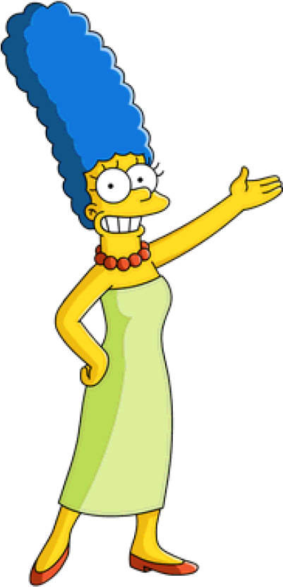 Image Marge Character Set - Marge From The Simpsons (400x839), Png Download