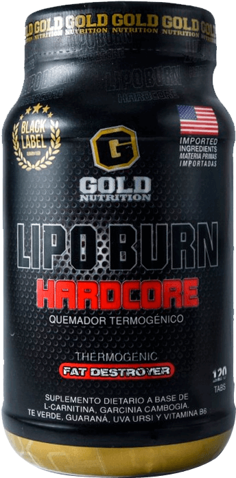 Lipo Black Burn Hardcore Gold Nutrition - Energy Shot (600x800), Png Download