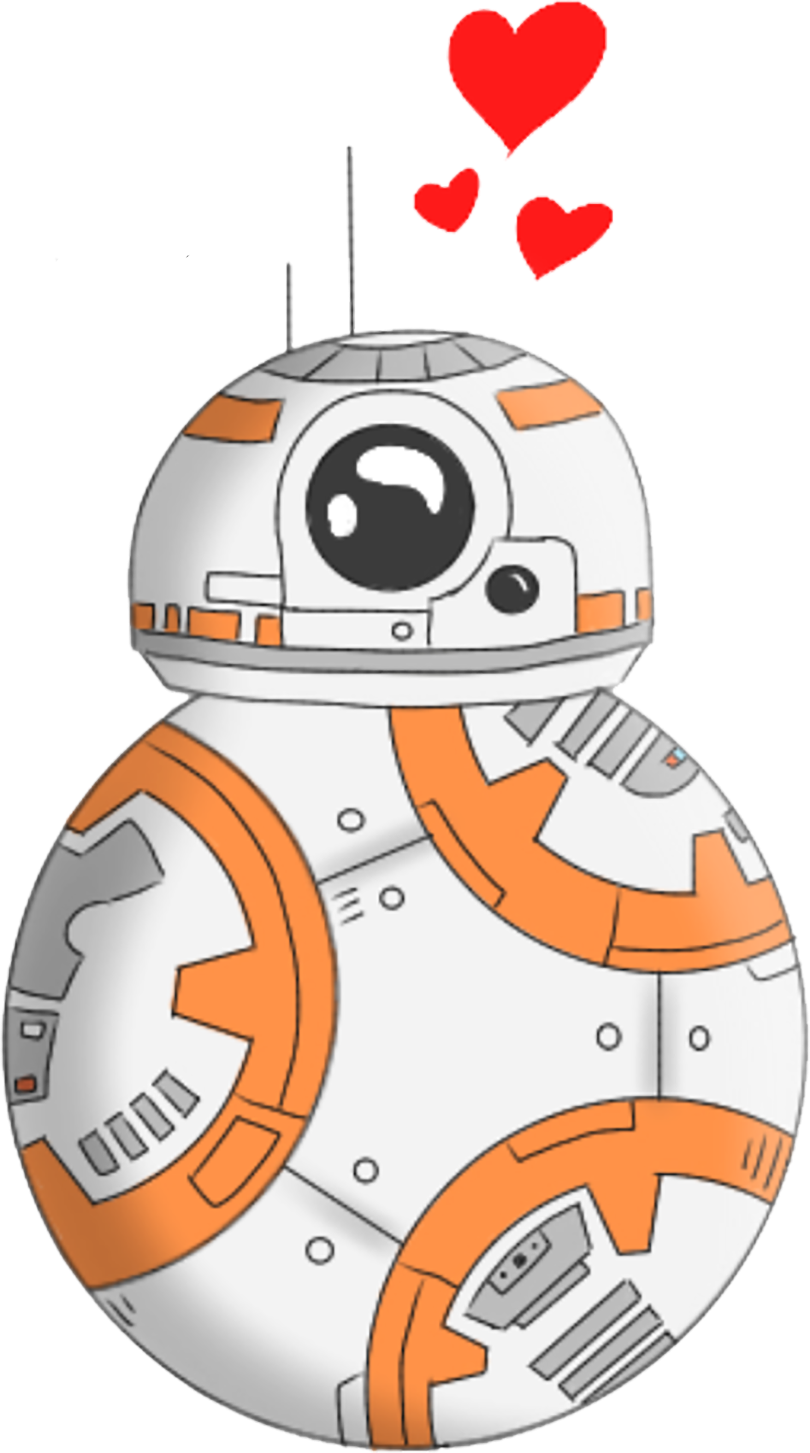 Bb-8 Star Wars - Illustration (2193x3508), Png Download