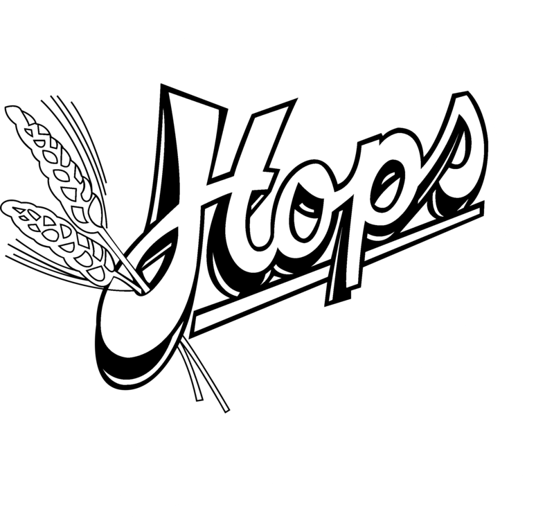 Hops Logo Black And White - Brewery (800x755), Png Download
