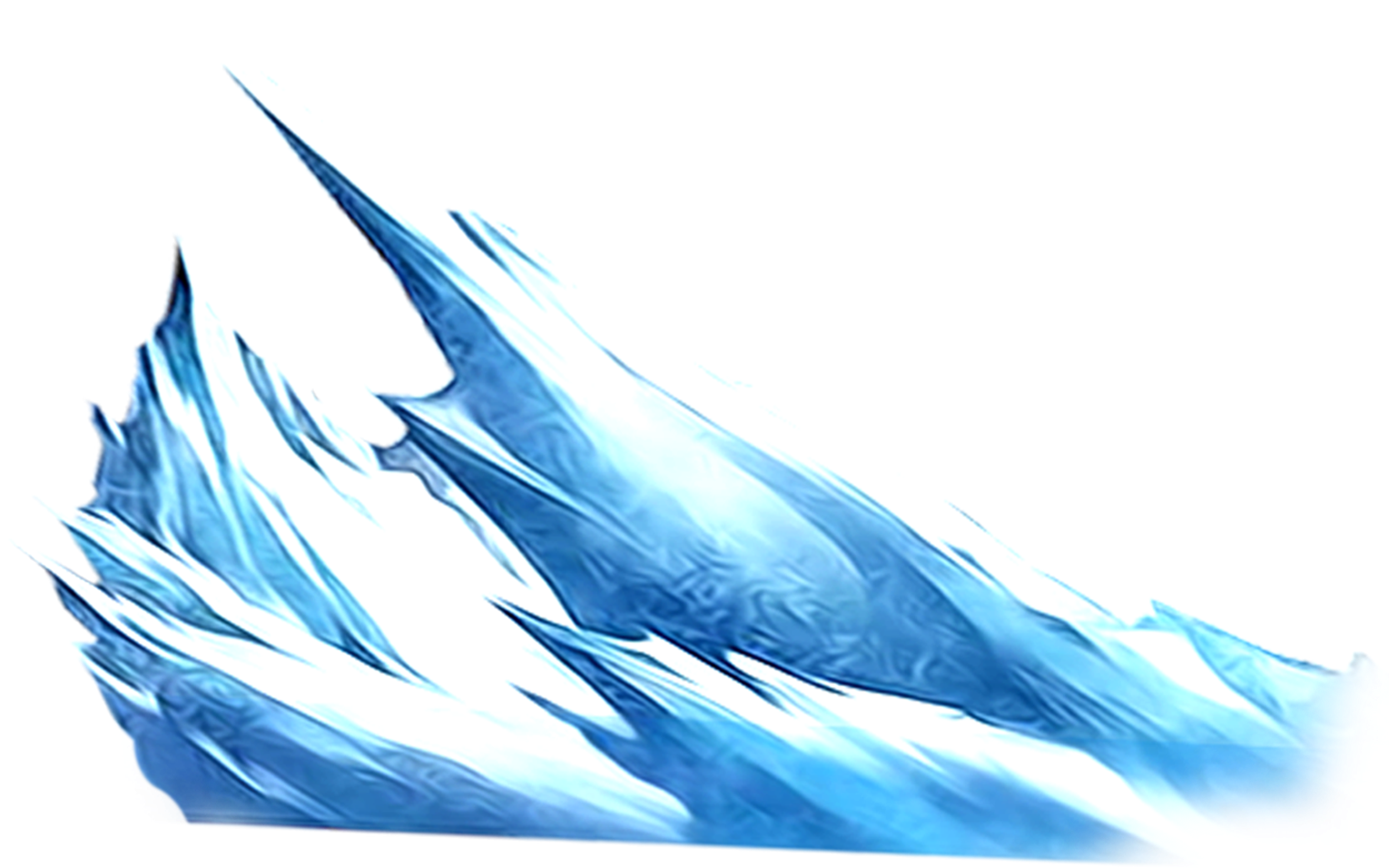 Clip Art Freeuse Stock Blue Glacier Hand Painted Handpainted - Illustration (1563x1481), Png Download