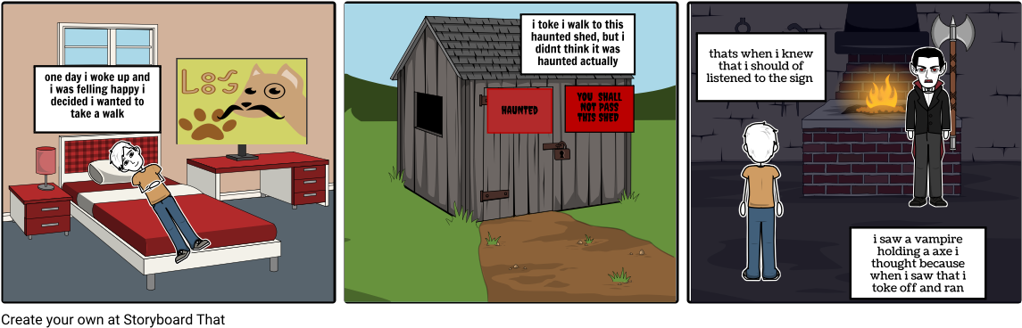 Haunted House - Cartoon (1164x385), Png Download