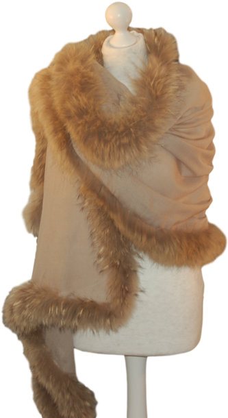 Chelsea Shawl - Fur Clothing (1000x663), Png Download