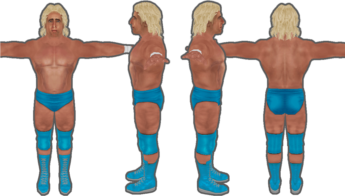 -ric Flair Young Released At The 1st Post - Barechested (1173x690), Png Download
