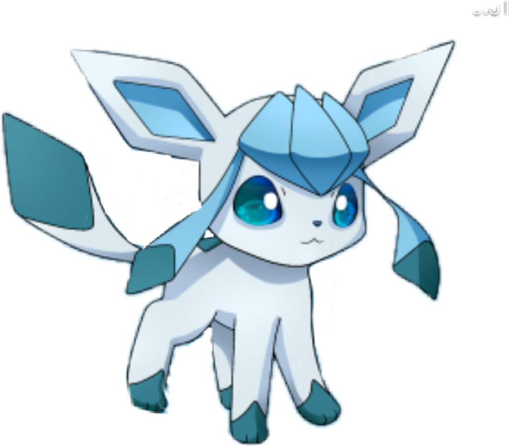 #glaceon #pokemon #freetoedit - Pokemon Glaceon Chibi (1024x898), Png Download