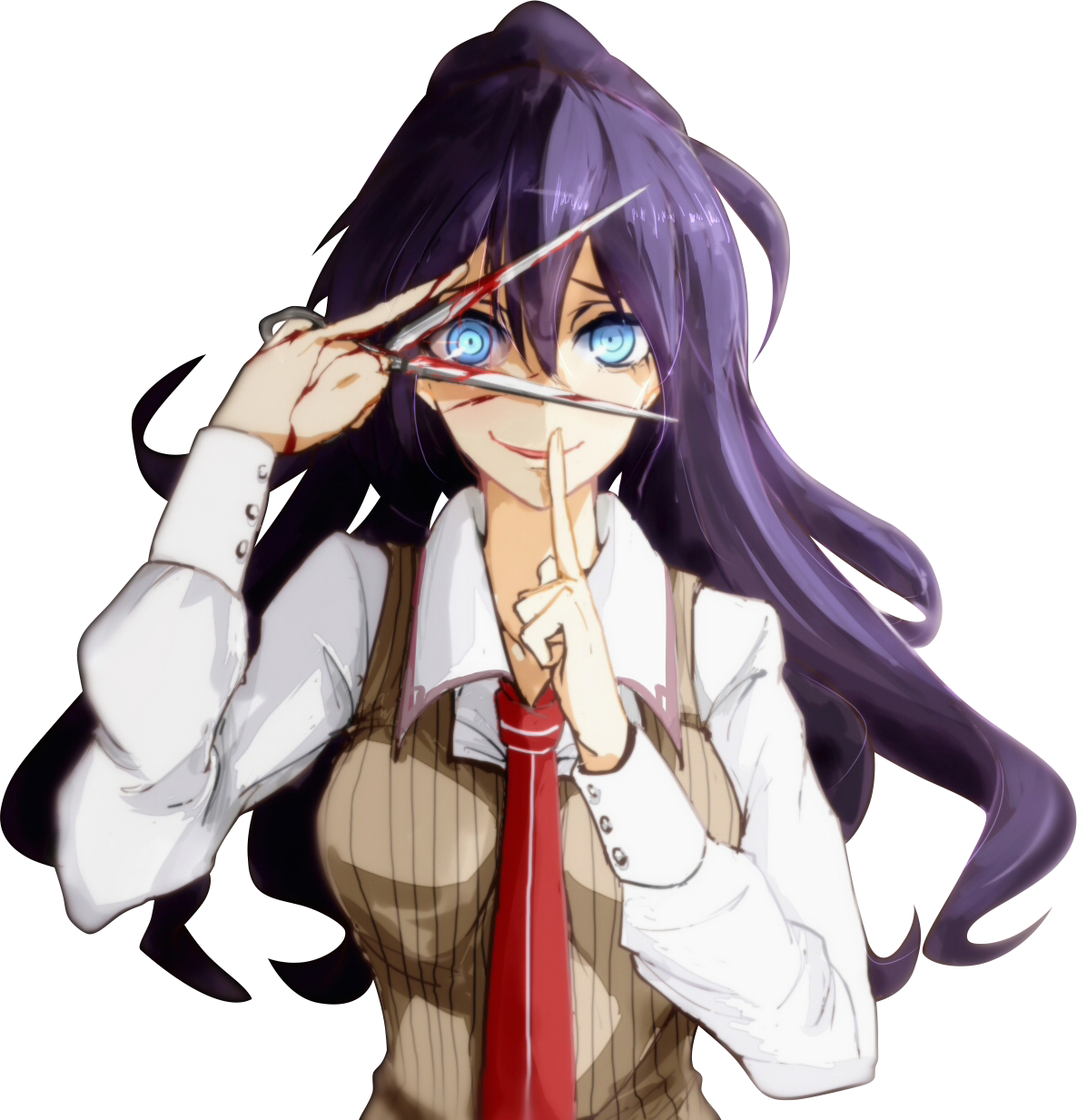 Resized To 71% Of Original - Serial Killer Anime Girl (1186x1233), Png Download