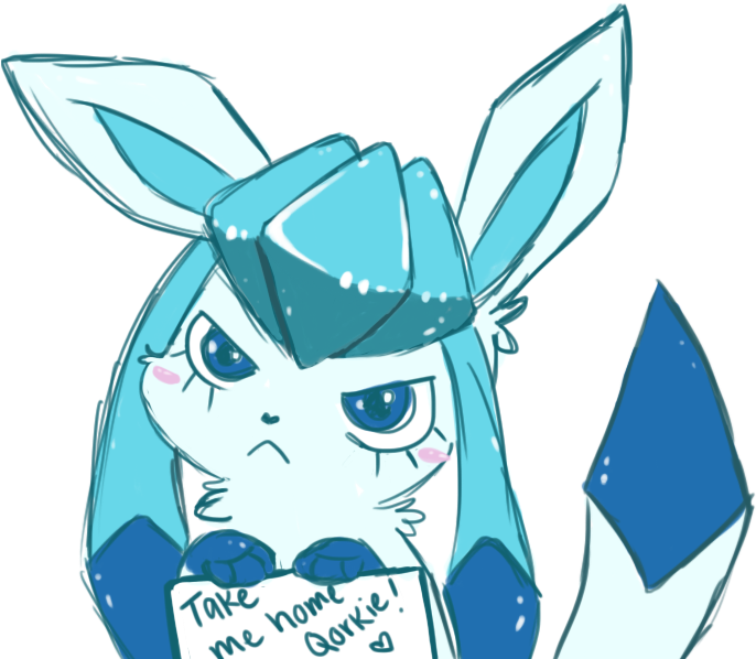 Farewell - Smug Glaceon (788x648), Png Download