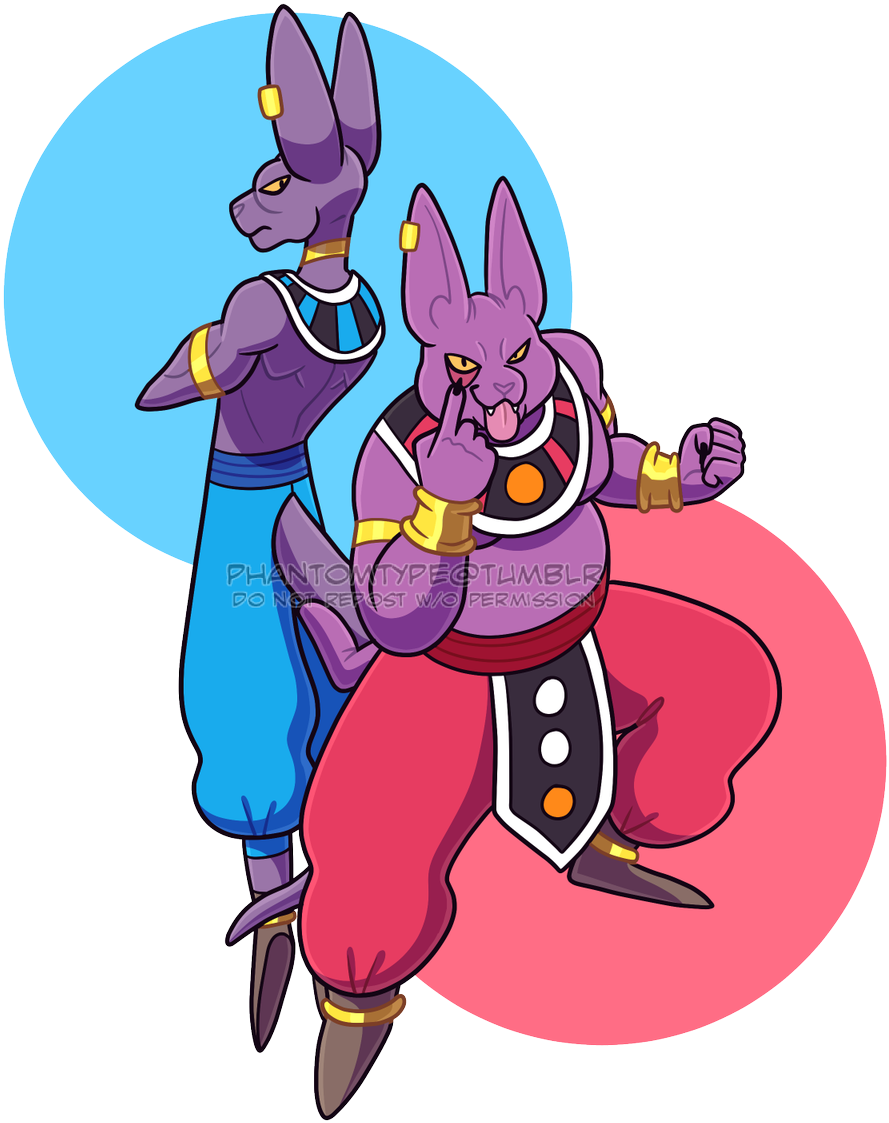Print Here's One Of Beerus And Champa - Cartoon (960x1200), Png Download