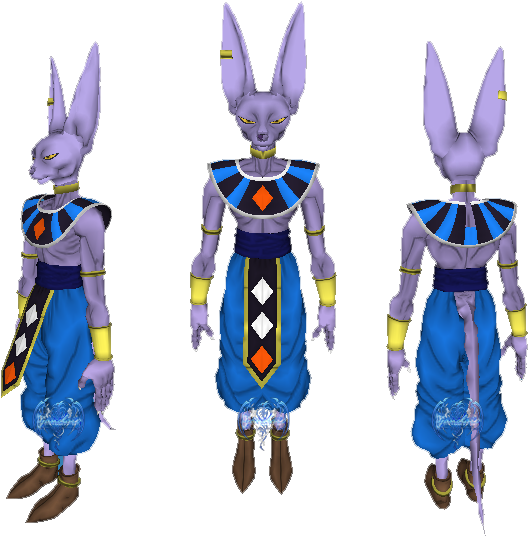 Set Beerus Bills V2 Zanclair - Action Figure (598x553), Png Download