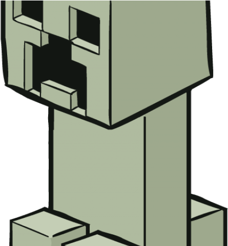 Drawn Minecraft Creeper - Creeper Drawing Minecraft (640x480), Png Download