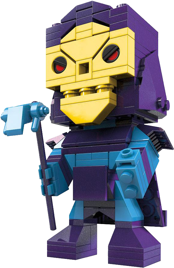 Masters Of The Universe Kubros Figur Skeletor - Mega Construx Kubros (722x1000), Png Download