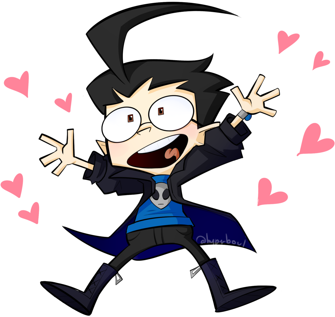 Com My Art Dib Invader Zim Fan Art Instagram - Dib Invader Zim Fanart (1280x1206), Png Download