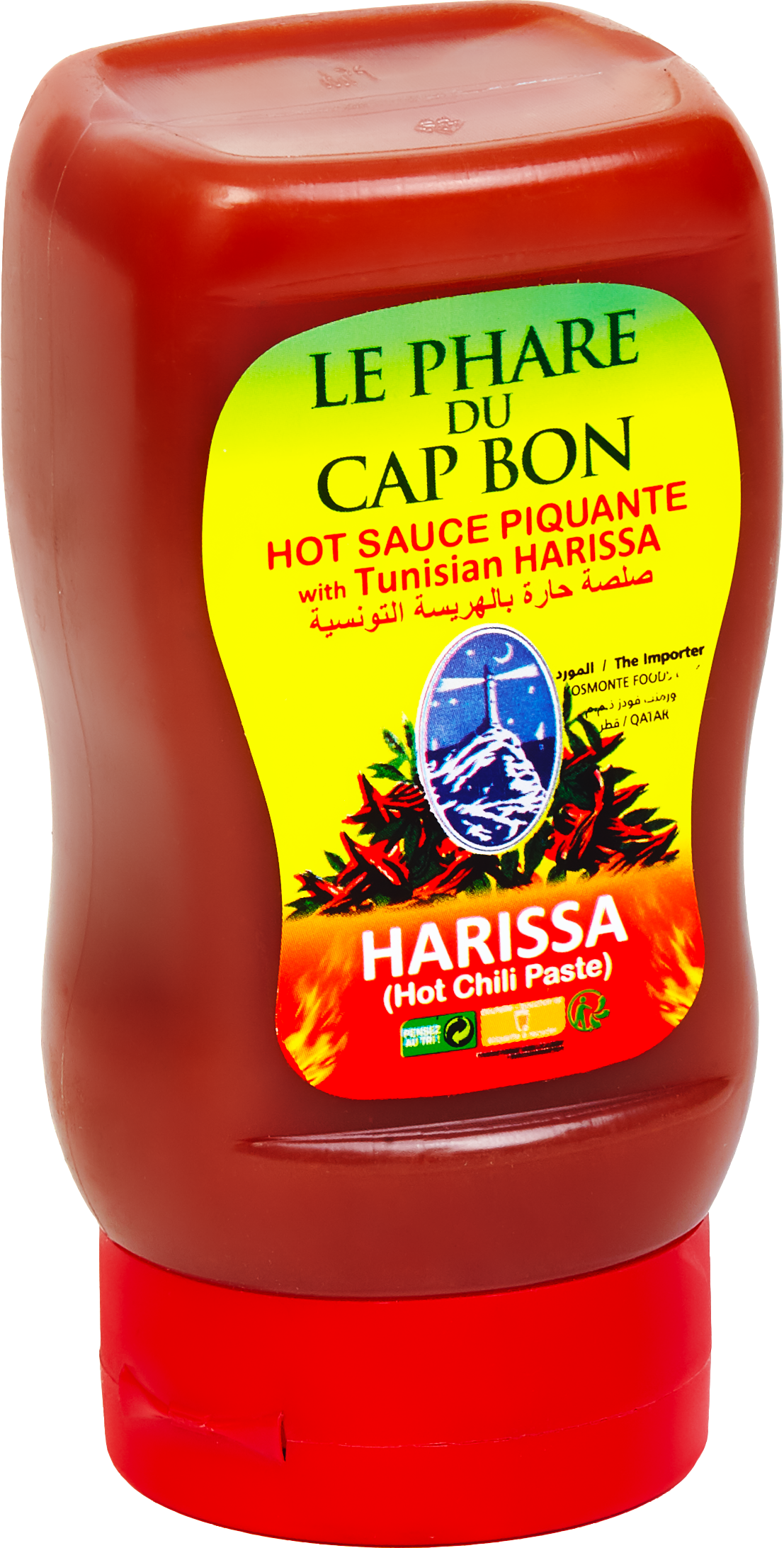 Hot Sauce With Harissa - Bottle (1107x2184), Png Download