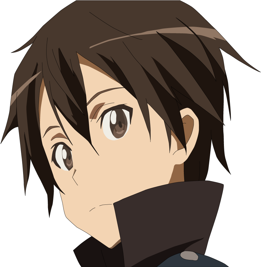 156kib, 1200x900, Kirito Sword Art Online Brown Haired (1200x900), Png Download