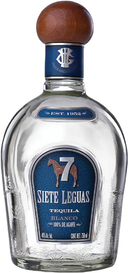 Tequila 7 Leguas Blanco 100% Agave - Casa Tequila Siete Leguas (725x1024), Png Download