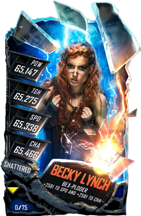 Beckylynch S5 24 Shattered - Wwe Supercard Shattered Alexa Bliss (456x720), Png Download