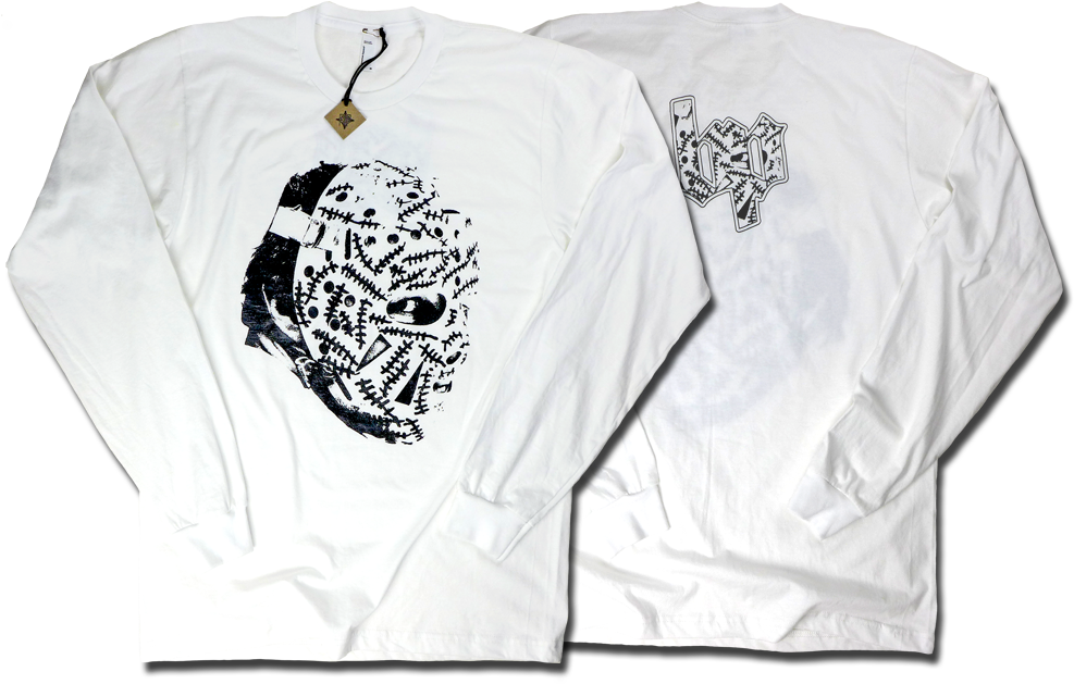 Image Of Gerry Cheevers "leatherface - Long-sleeved T-shirt (1000x637), Png Download