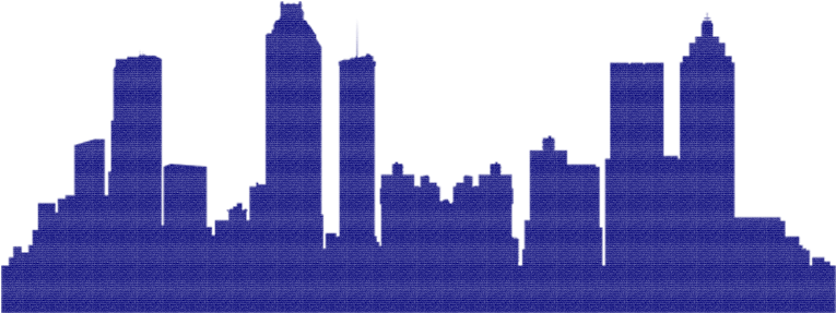Atl Sil Texture - Atlanta (948x423), Png Download