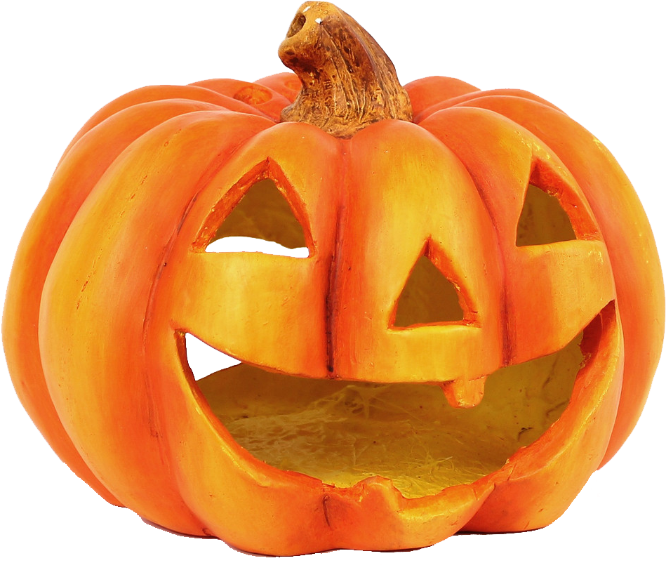 Lanterna De Abobora Halloween (1074x1029), Png Download