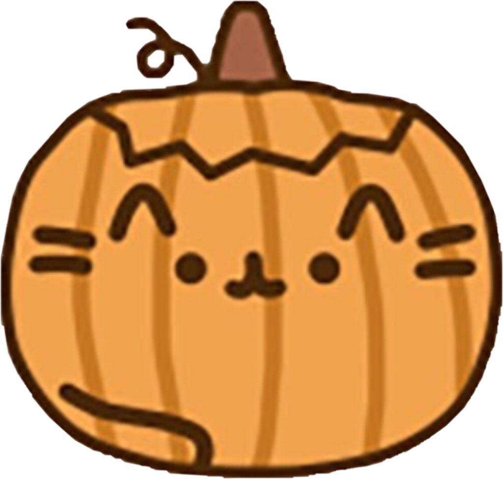 #pusheen #pumpkin #noedits #cute I Will Obviously Use - Pusheen The Cat Halloween (1024x977), Png Download