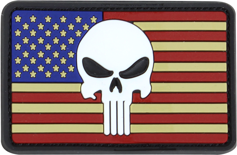 Home > Tactical Equipment > Apparel > Pvc Punisher - Thin Red Blue And Yellow Line (1000x1000), Png Download