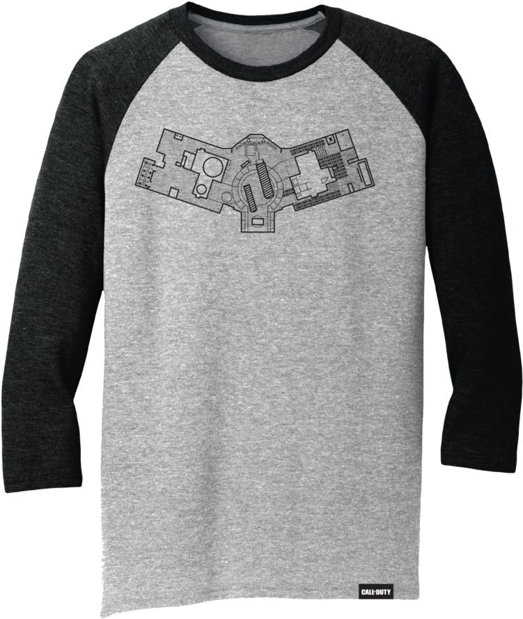Nuketown Raglan Tee - Long-sleeved T-shirt (1024x1024), Png Download