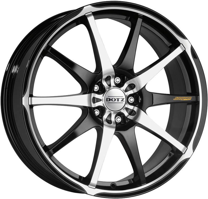 Shuriken - Black And Pink Alloy Wheels (800x800), Png Download