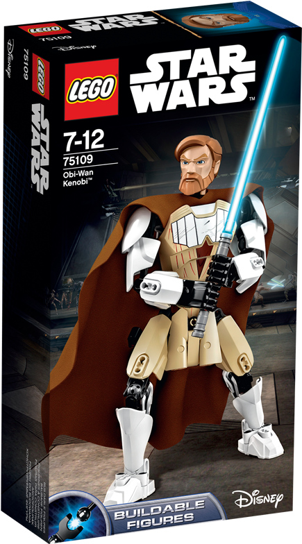 Lego Star Wars Buildable Figures Obi Wan Kenobi (1024x1024), Png Download