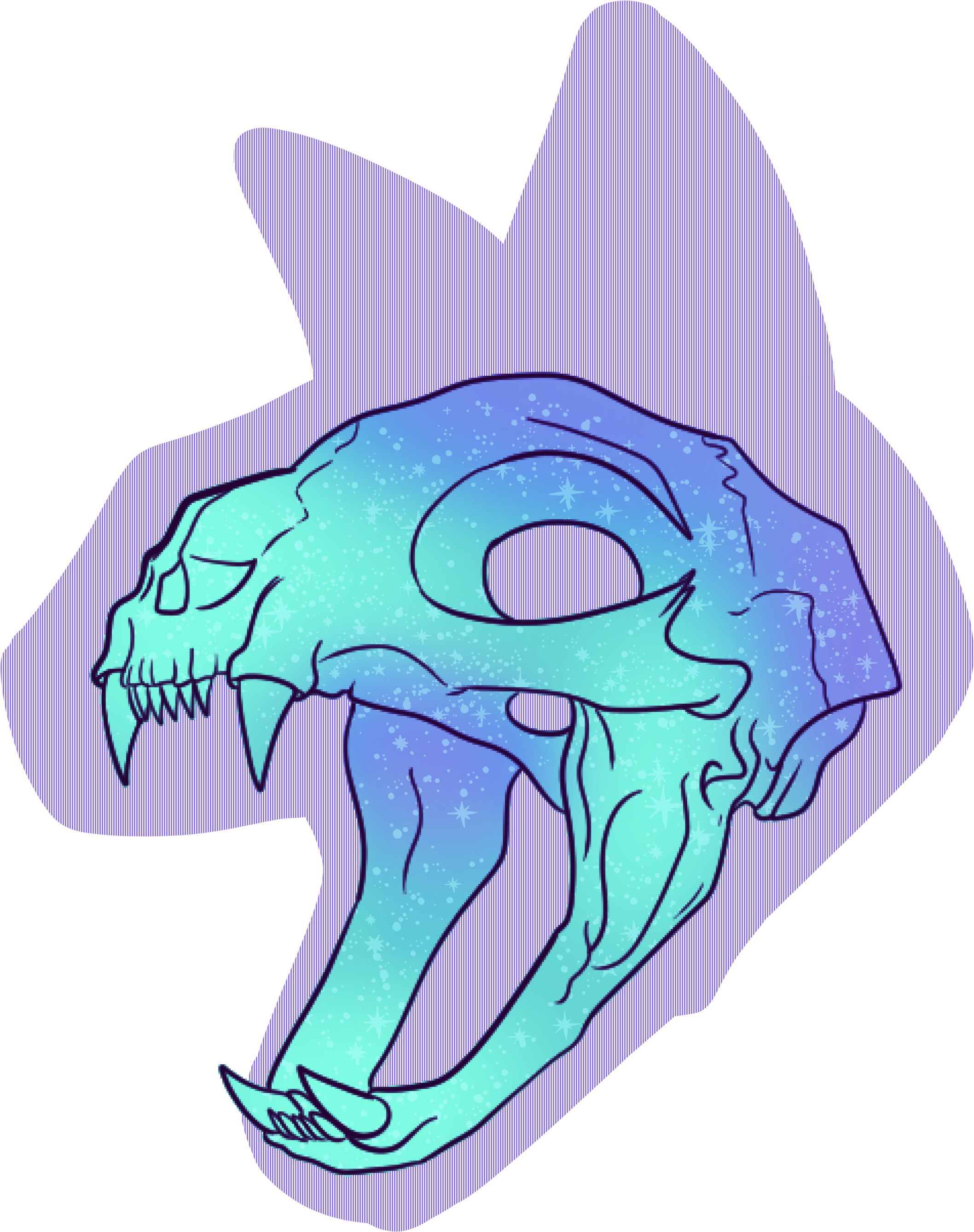 Cat Skull Logo (2750x2894), Png Download