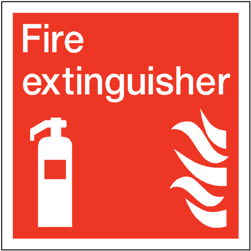 Fire Extinguisher Square Safety Sticker - Fire Door Keep Shut Sign (600x600), Png Download