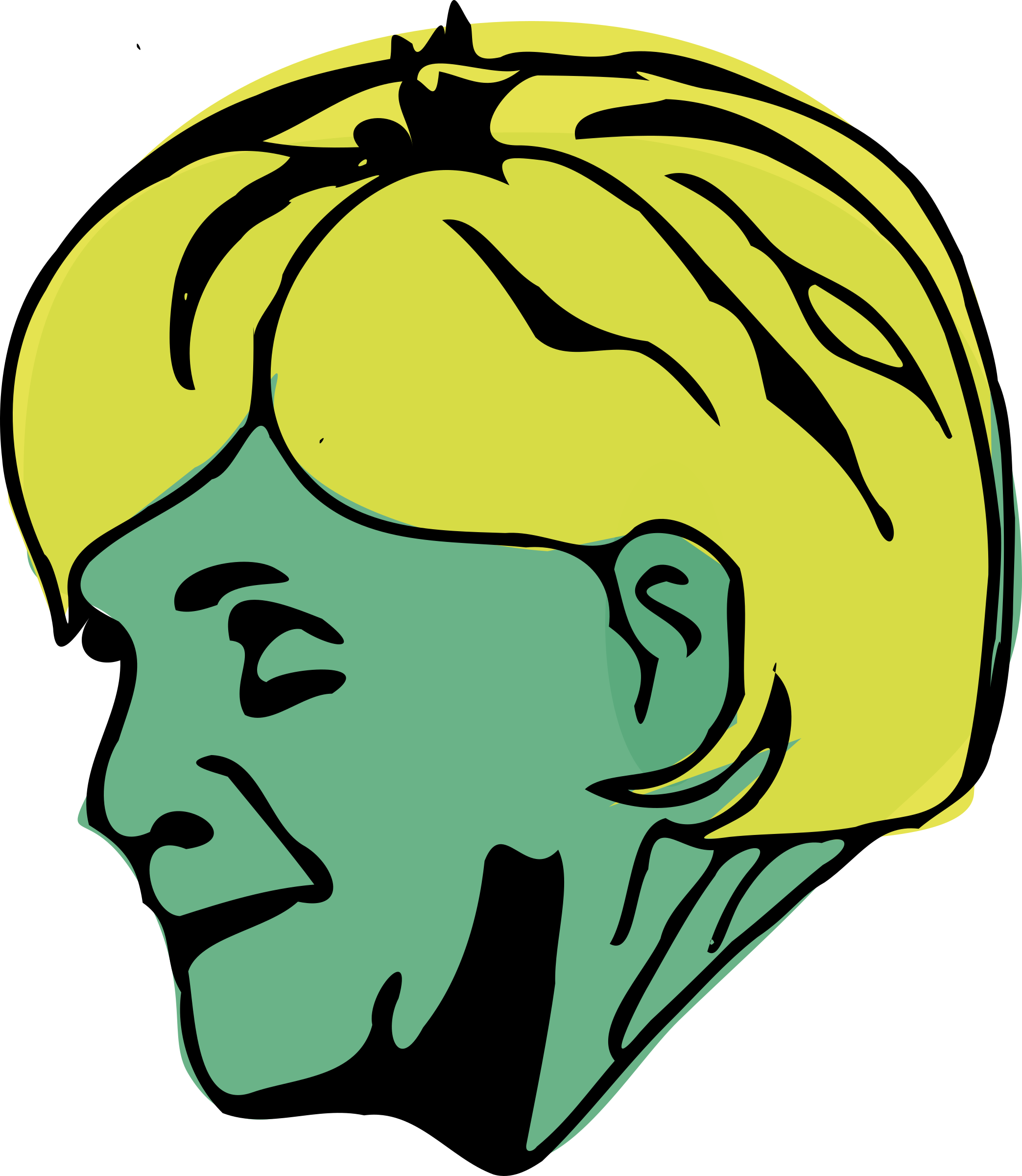 This Free Icons Png Design Of Merkel Portrait Profile (2087x2400), Png Download