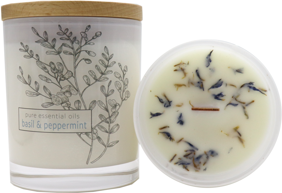 Secret Garden Essential Oil Jar Candle - Lavender (1024x1024), Png Download