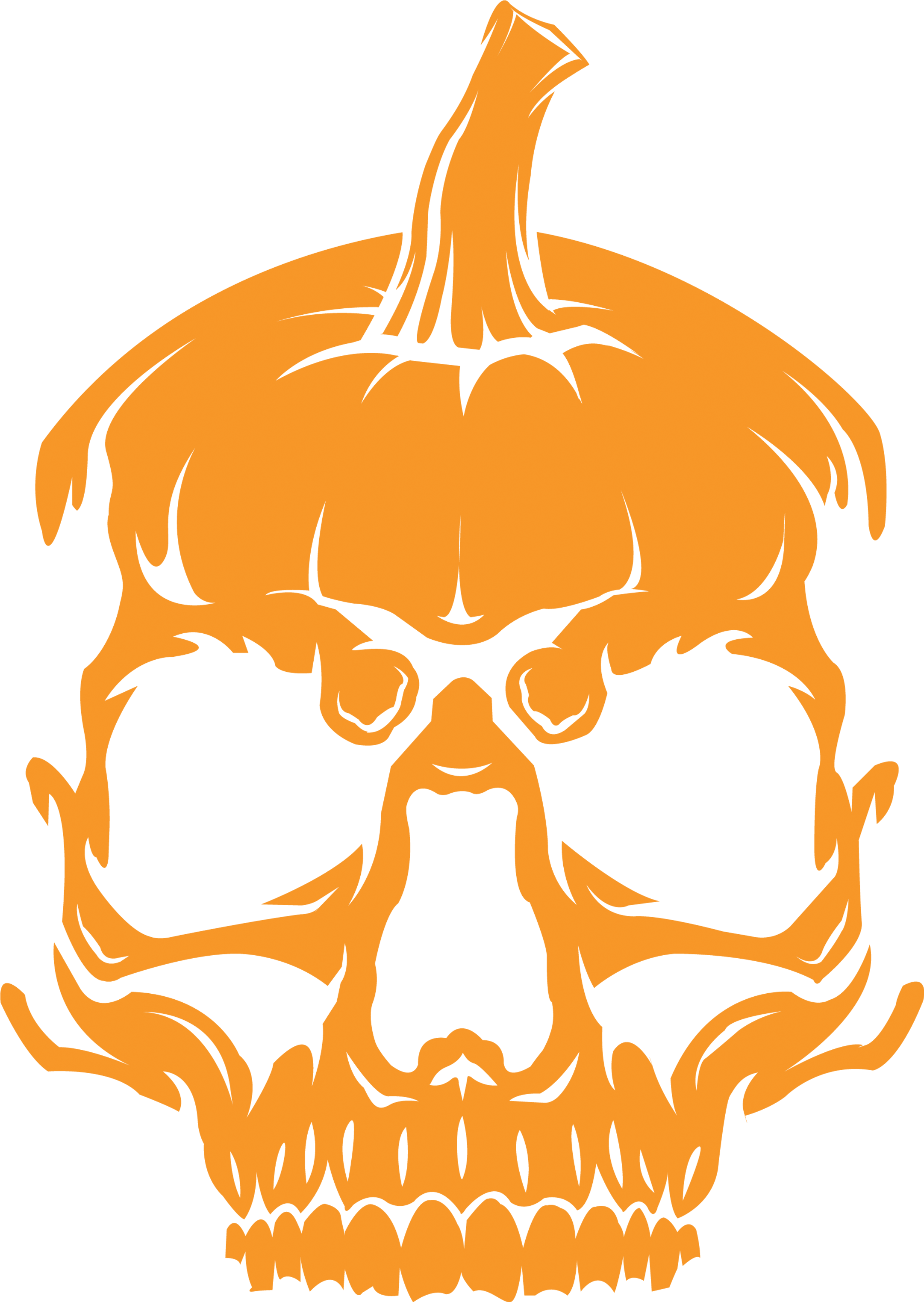 Maniac Pumpkin Carvers Merch Shop Maniac Pumpkin Carvers - Skull (3319x3319), Png Download