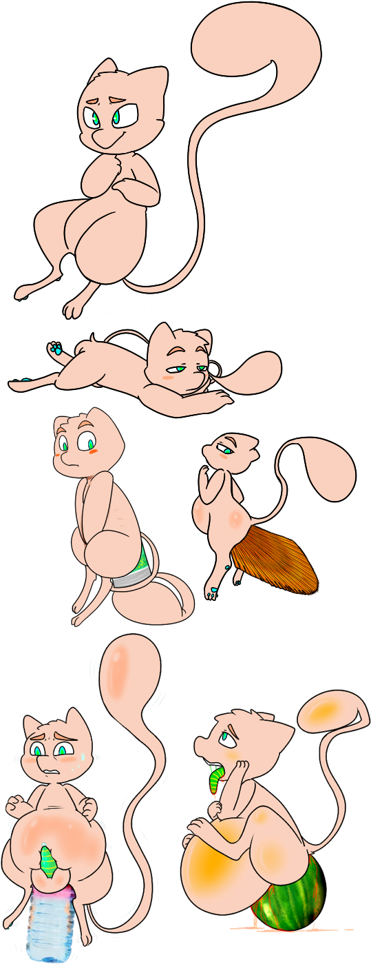 , Toxic The Mew ) - Cartoon (577x1486), Png Download