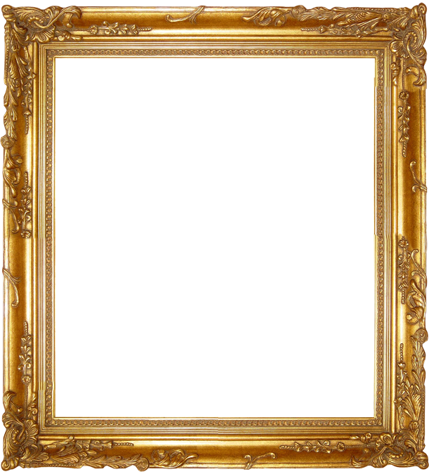Ornate Frames - Marcos De Fotos Dorados (611x675), Png Download