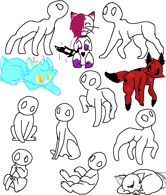 Mew - Cartoon (578x700), Png Download